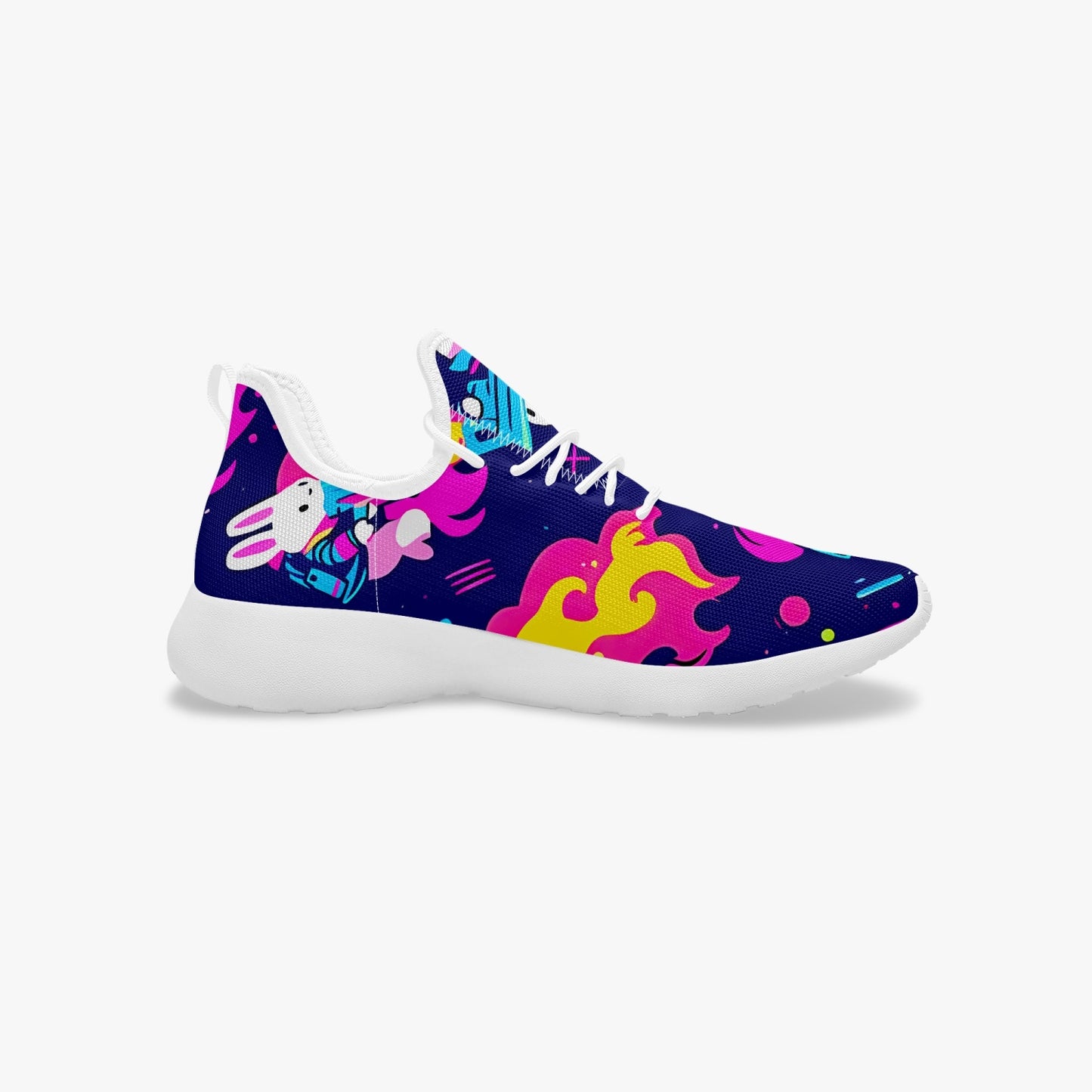 Bunnies innn spaaace Classic Mesh Knit Sneakers