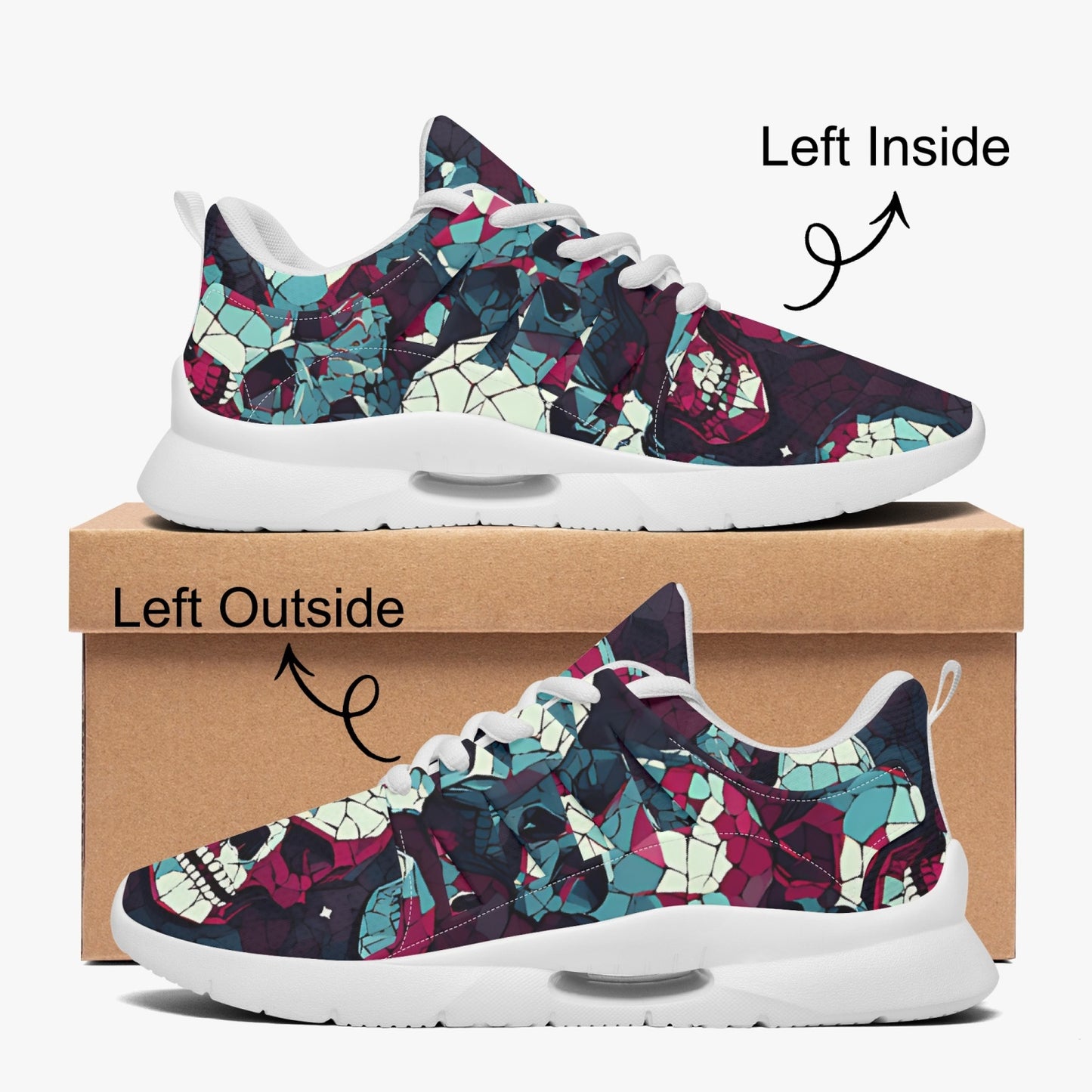 Glass Skulls Running Shoes Unisex