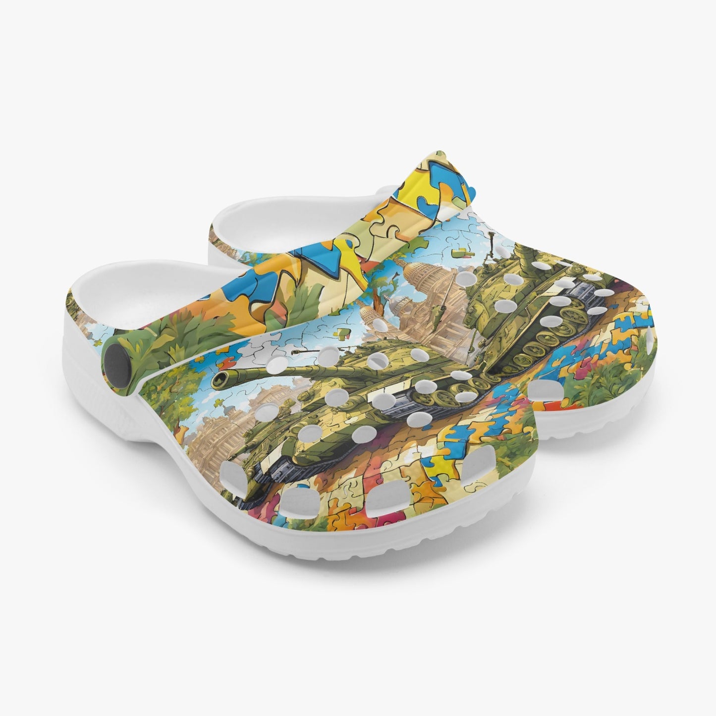 Tank Puzzle! Kids Rok-Clogs