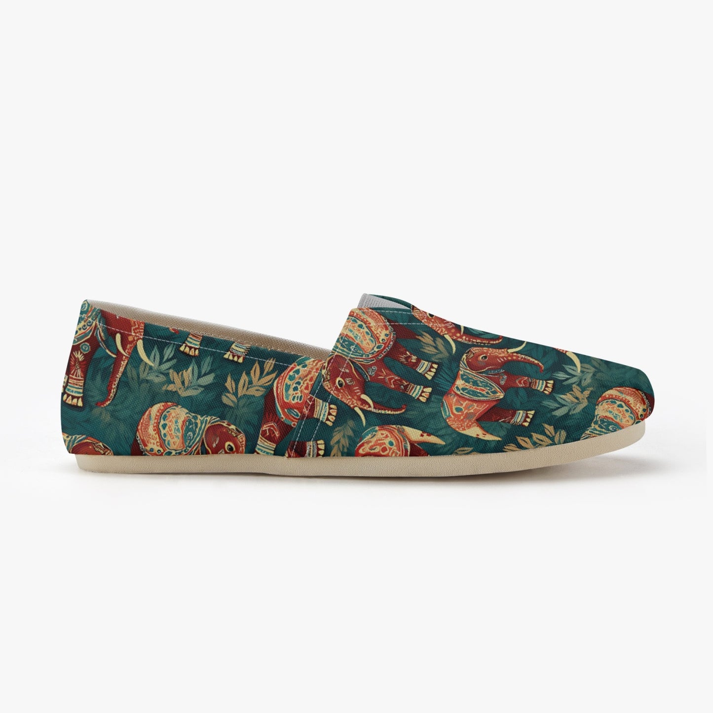 Elephants Canvas Toms Shoes