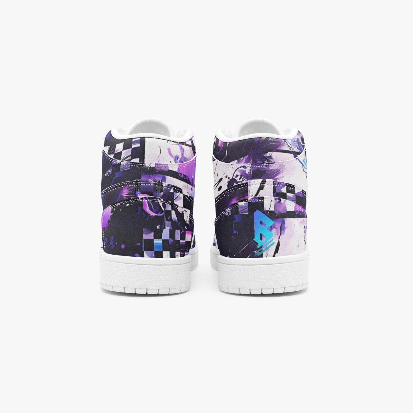 Ska Checker High-Top Leather Sneakers
