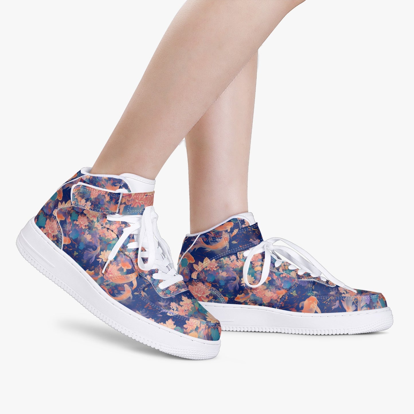 Koi High-Top Leather Sports Sneakers