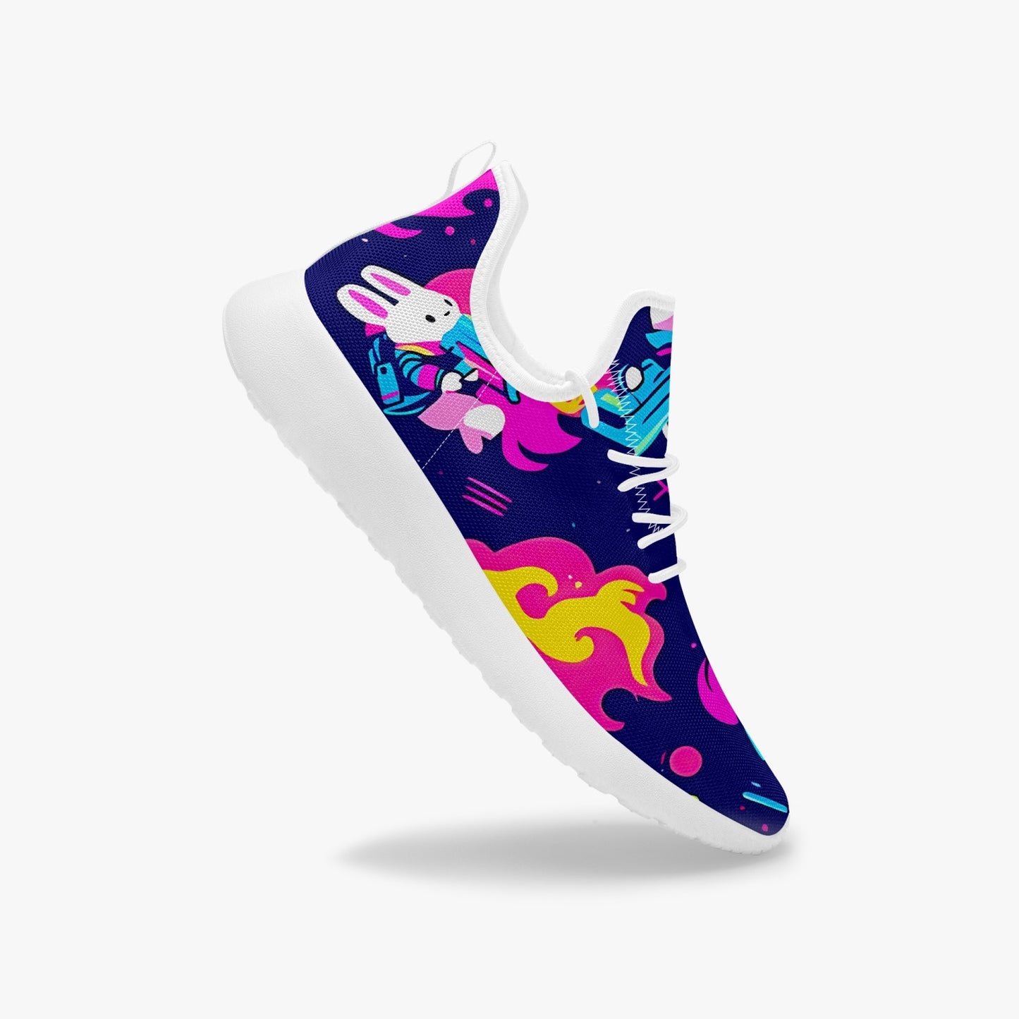 Bunnies innn spaaace Classic Mesh Knit Sneakers