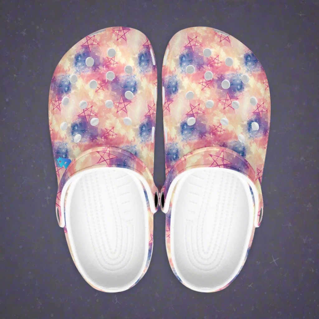Pentagram Stars Rok-Clogs