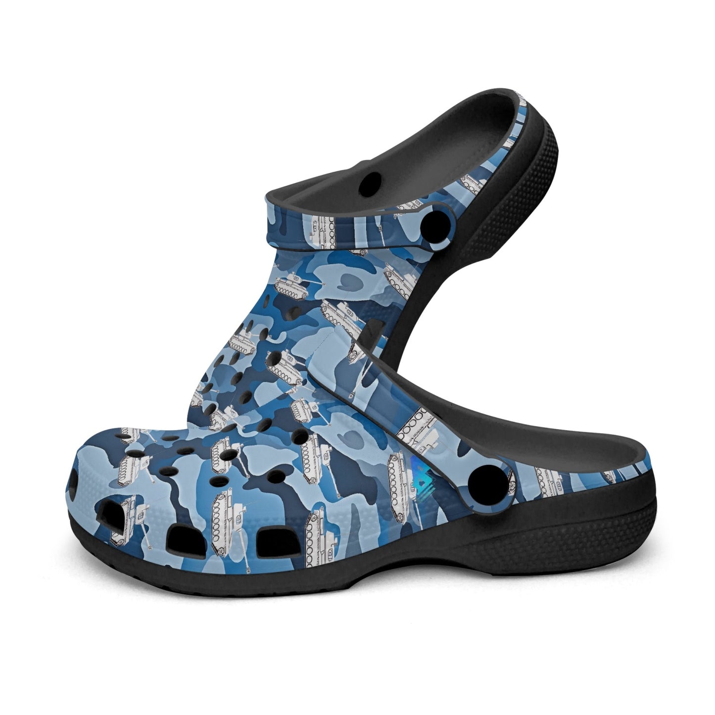 Blue Camo Tanks Rok-Clogs