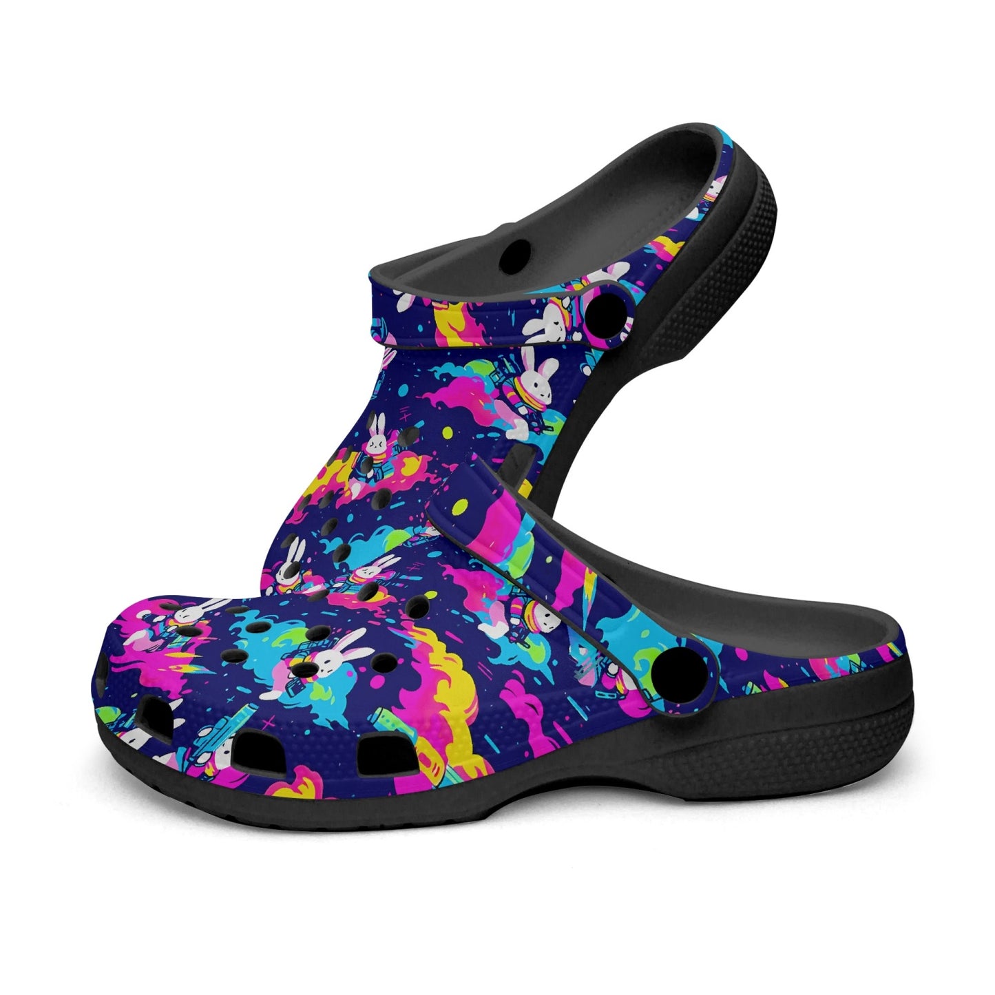 Bunnies innnn Spaaaace Rok-Clogs