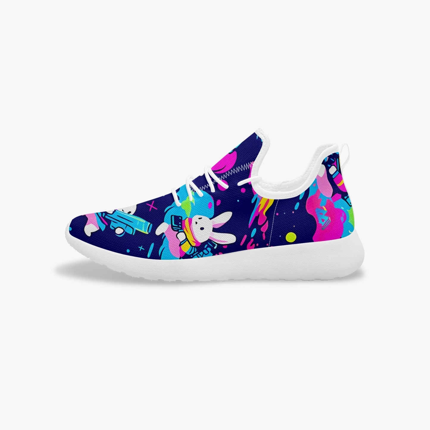 Bunnies innn spaaace Classic Mesh Knit Sneakers