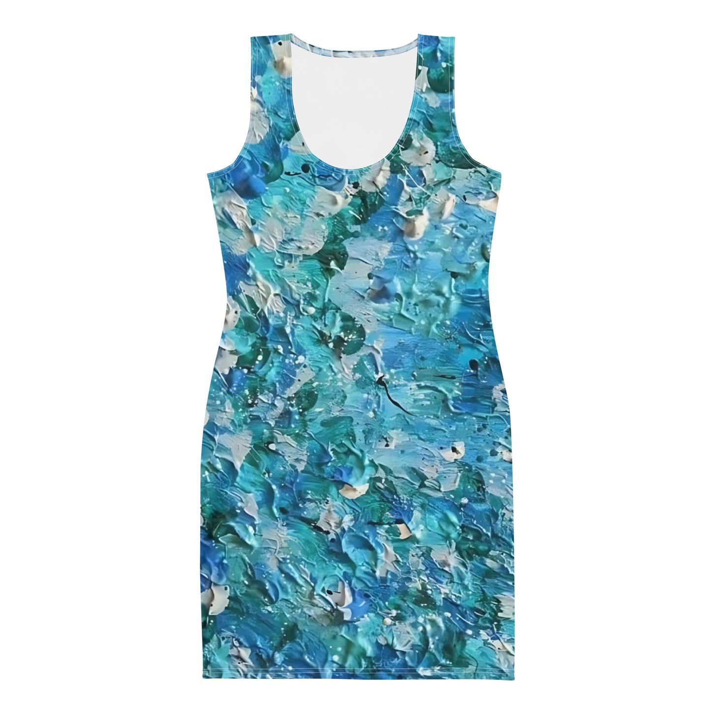 Abstract Blues Bodycon dress – Free Delivery! Rock / Metal / Gothic / EDM / Clubwear - Alternative Apparel Only from Phase B Records.