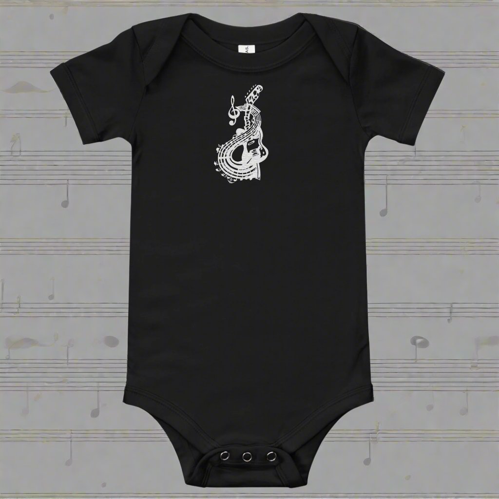 Abstract Music Art Baby short sleeve one piece – Free Delivery! Rock / Metal / Gothic / EDM / Clubwear - Alternative Apparel Only from Phase B Records.