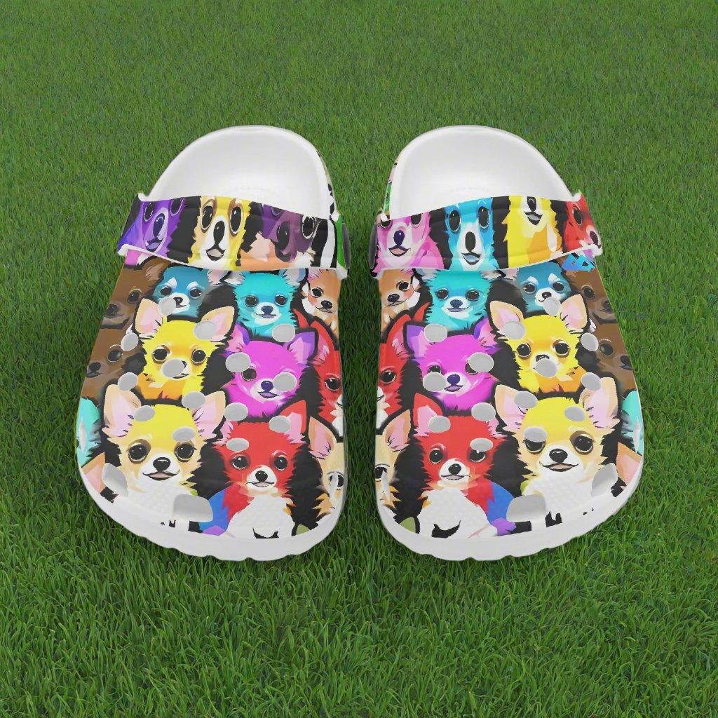 Chihuahua Puppies Rok-Clogs - Alternative Art Clogs for Kids