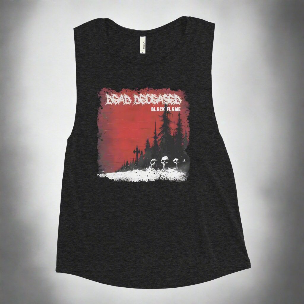 Dead Deceased Ladies’ Muscle Tank Top - Free Delivery! Rock / Metal / Gothic Alternative top - Alternative Apparel Only from Phase B Records. Plus Size to 2XL