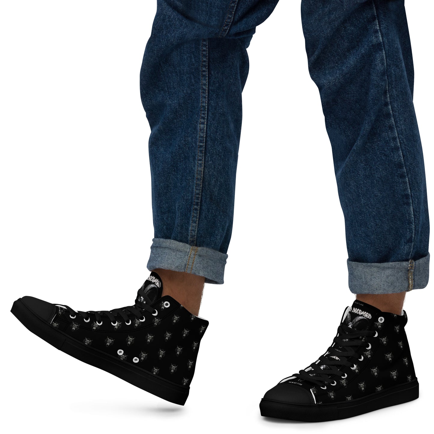 Dead Deceased Men’s high top canvas shoes - Free Delivery! Rock / Metal / Alternative shoes - Alternative Apparel Only from Phase B Records.