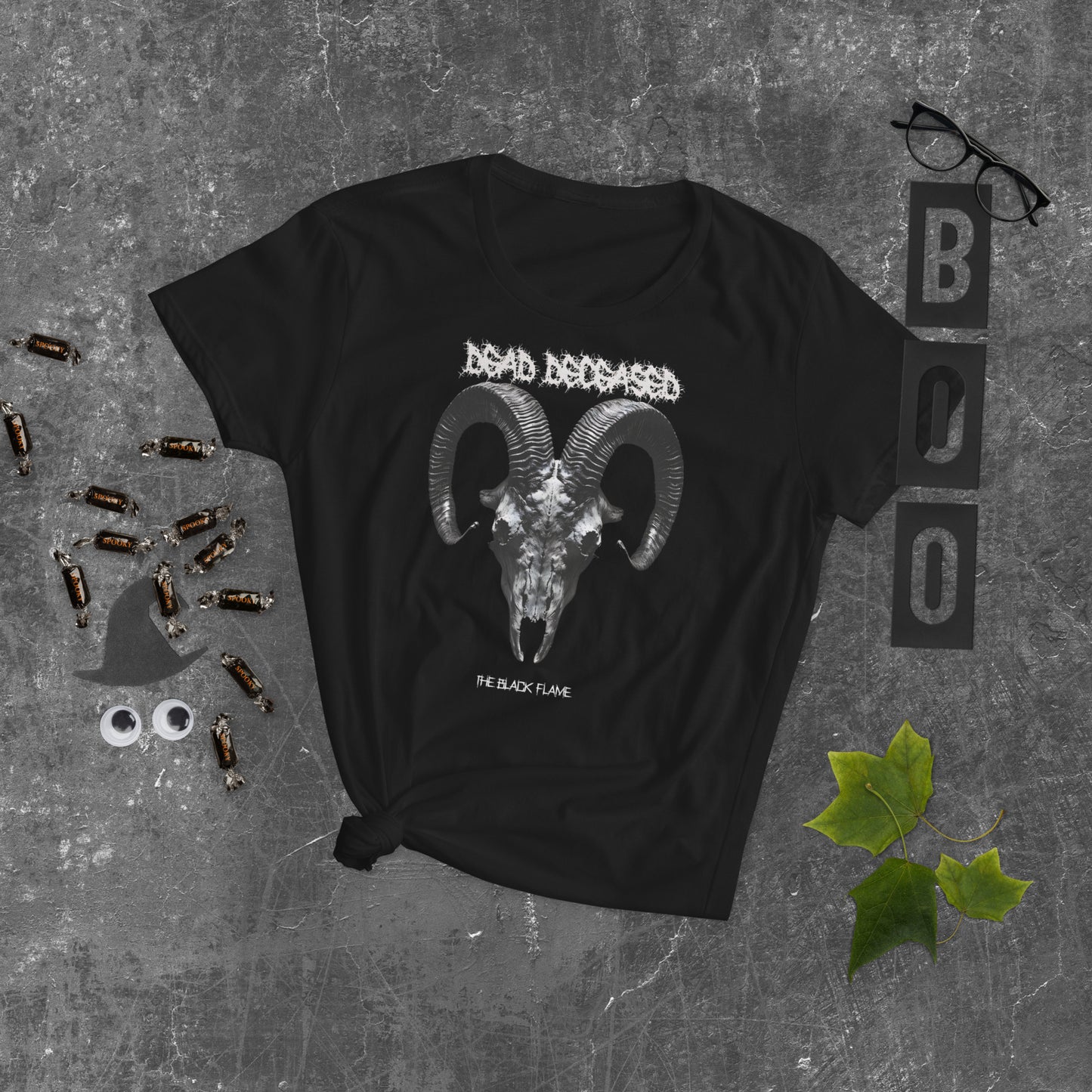 Dead Deceased The Black Flame Women's short sleeve t-shirt - Free Delivery! Rock / Metal / Gothic Alternative - Alternative Apparel Only from Phase B Records. Plus Size to 2XL