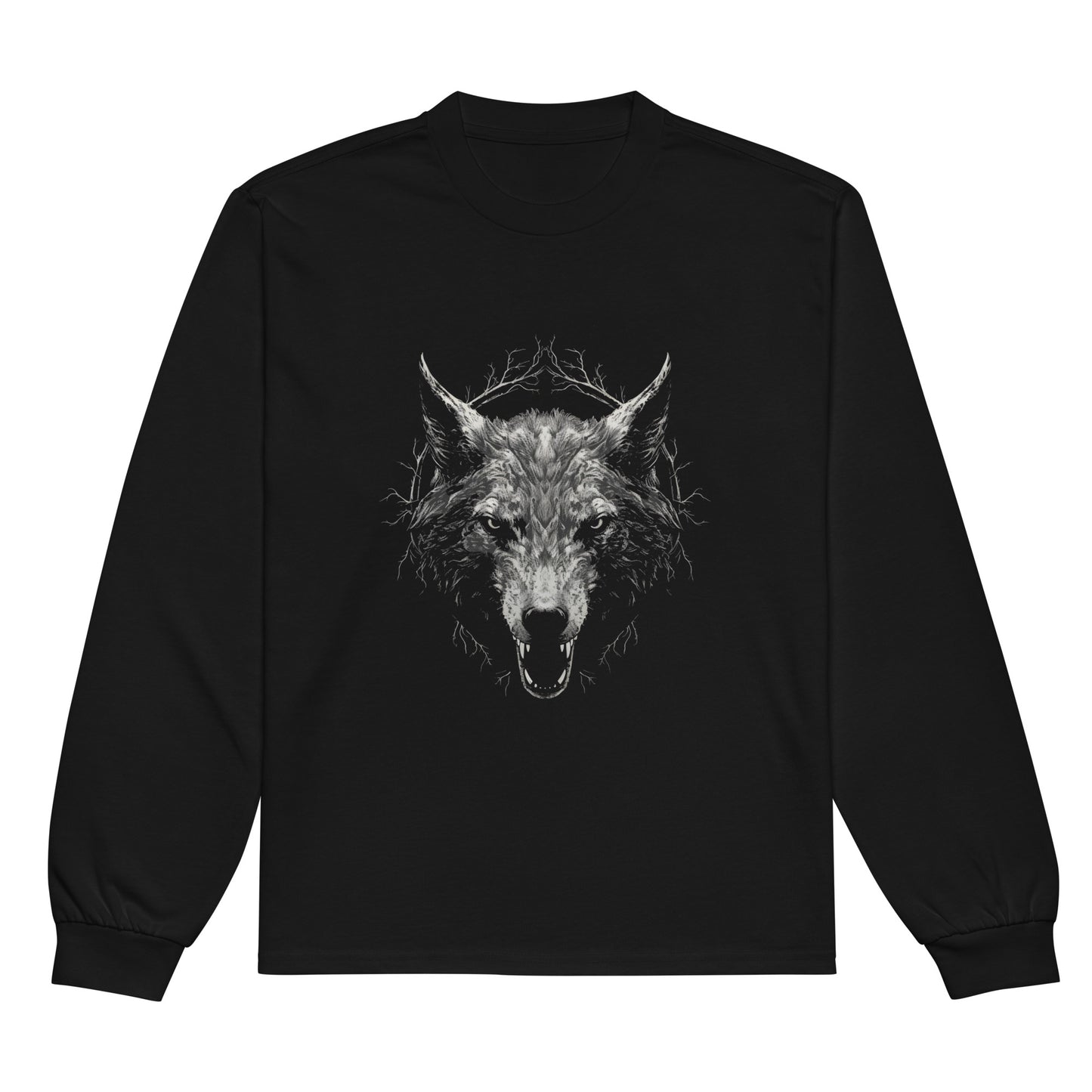 Dead Deceased Unleash the Wolves - Free Delivery! Premium heavyweight long sleeve shirt Rock / Metal / Gothic Alternative - Alternative Apparel Only from Phase B Records. Plus Size to 3XL