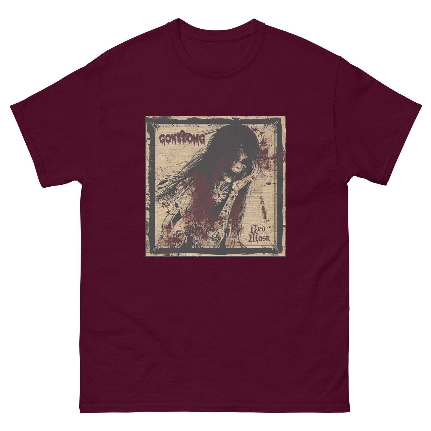 Gokseong Red Mask Unisex classic tee - Free Delivery! Rock / Metal / Alternative - Alternative Apparel and Merch Only from Phase B Records.