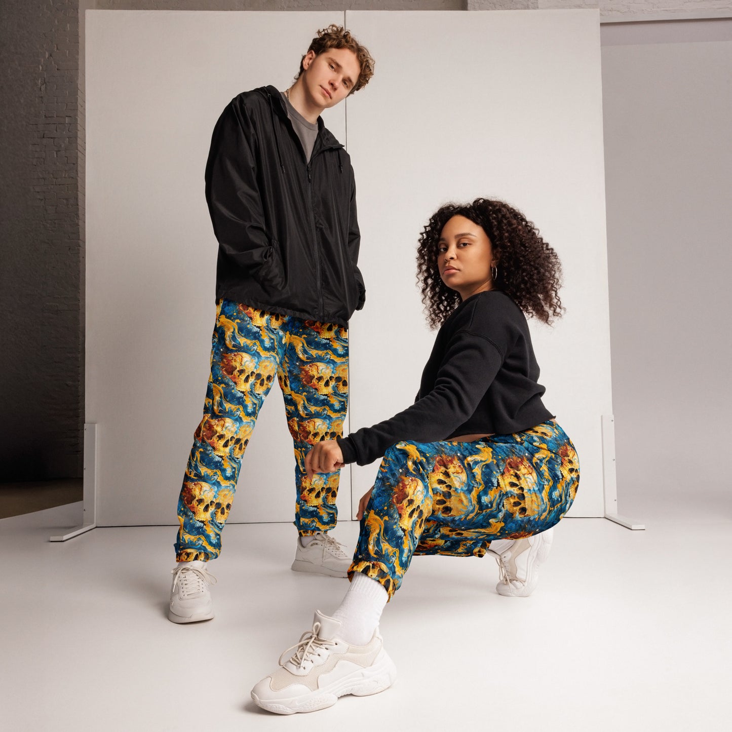 Painted Skulls Unisex track pants