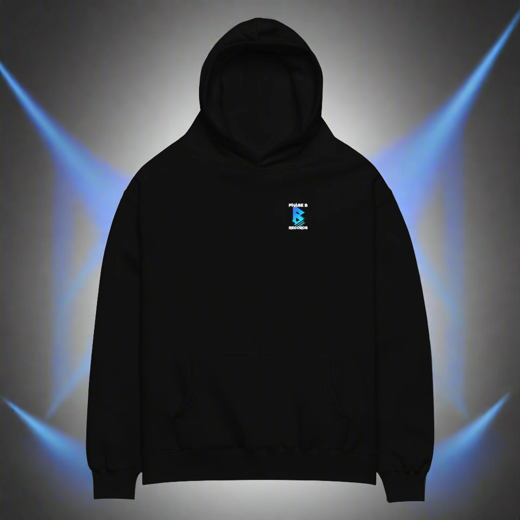Phase B Unisex oversized hoodie - Free Delivery! UK Techno / EDM / Electronic Graphic Merch / Alternative Apparel and Merch Only from Phase B Records.