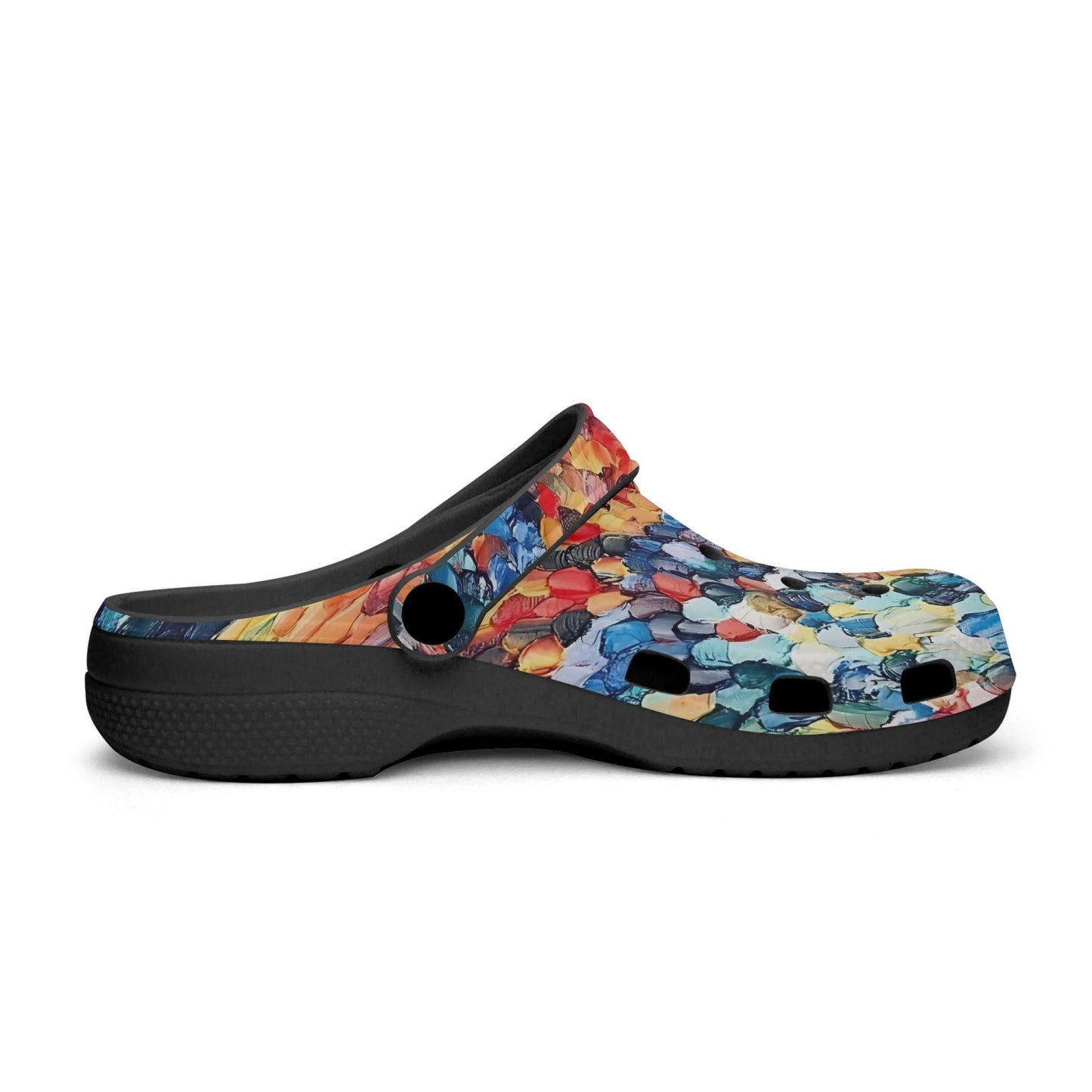 Jess Lewis Abstract Beach Oils Rok-Clogs