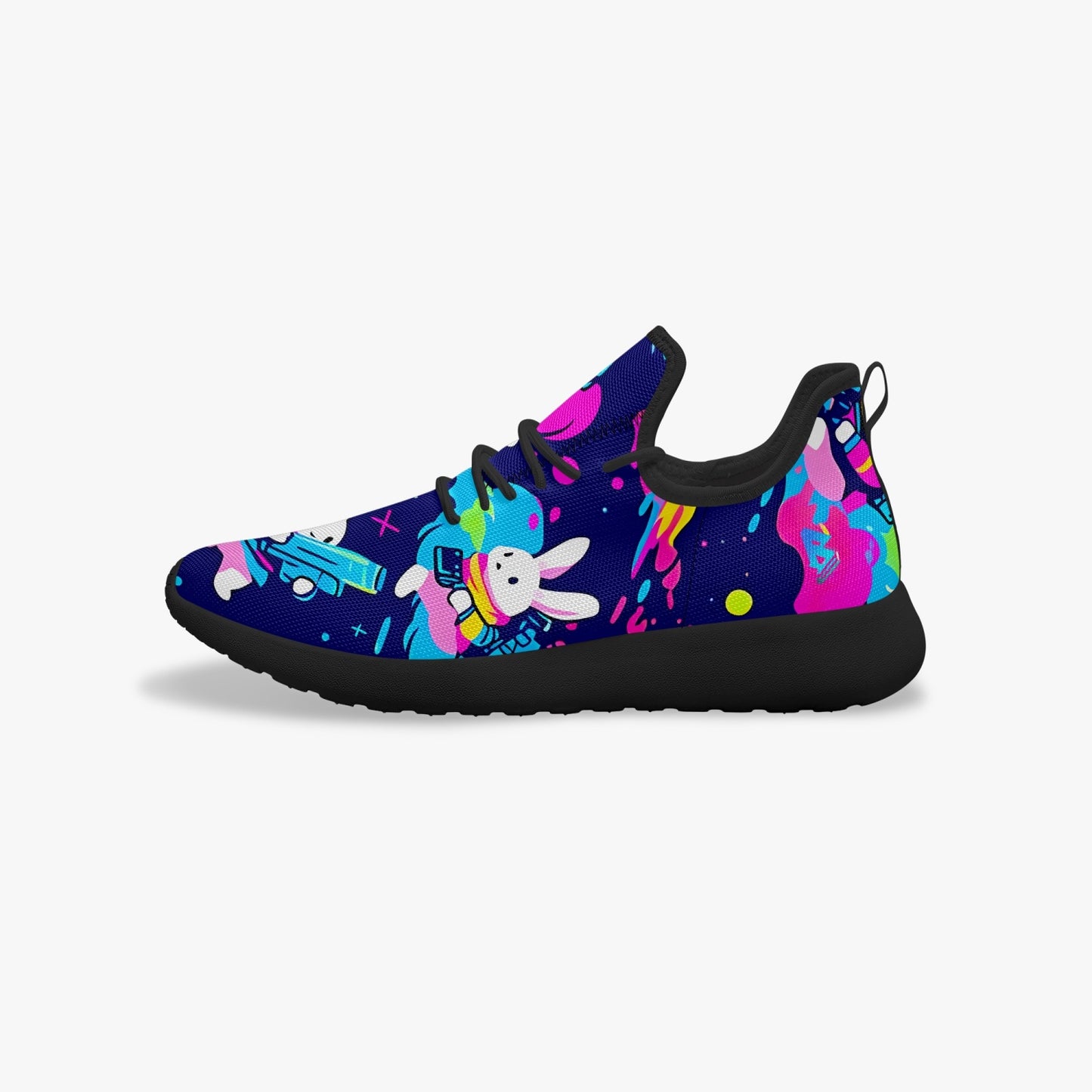 Bunnies innn spaaace Classic Mesh Knit Sneakers