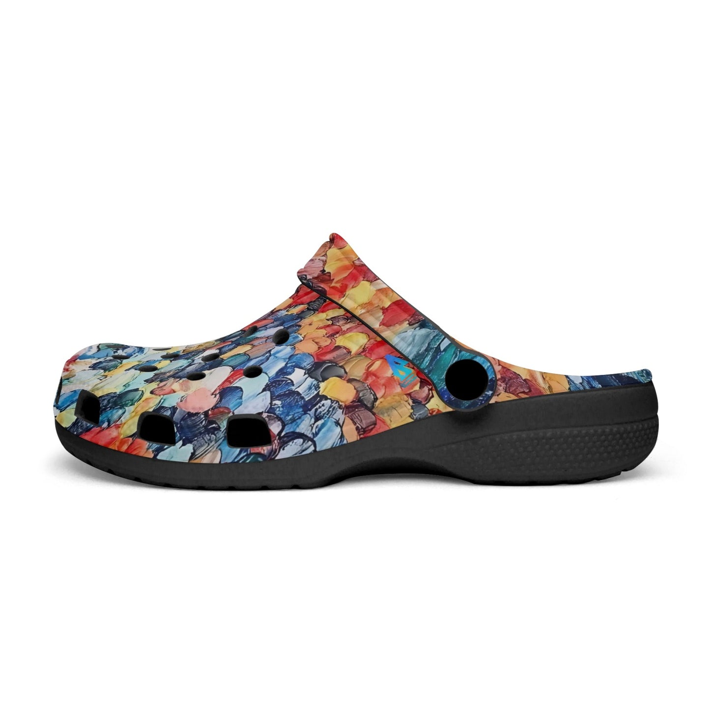 Jess Lewis Abstract Beach Oils Rok-Clogs