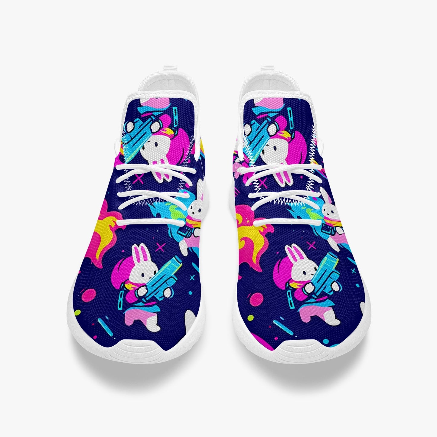 Bunnies innn spaaace Classic Mesh Knit Sneakers