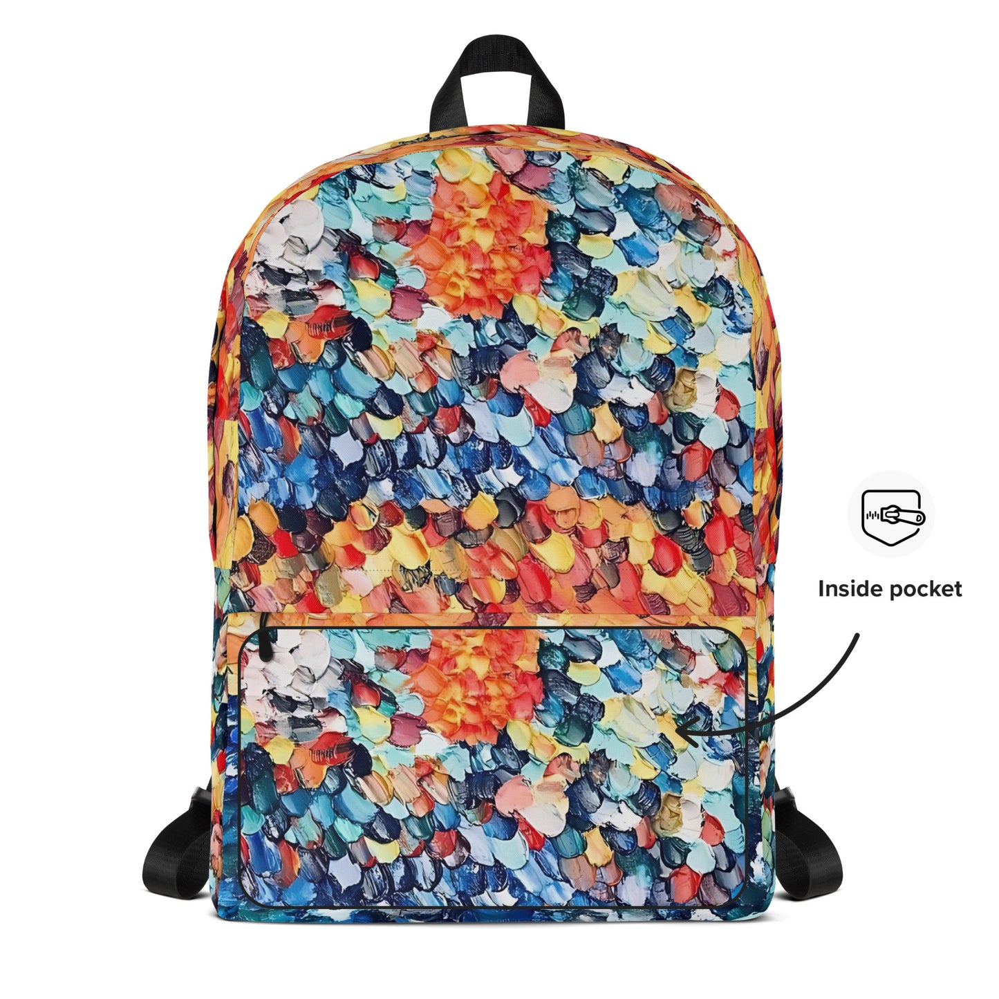 Abstract Beach Oils Art Backpack – Free Delivery! Rock / Metal / Gothic / EDM / Clubwear - Alternative Apparel Only from Phase B Records.