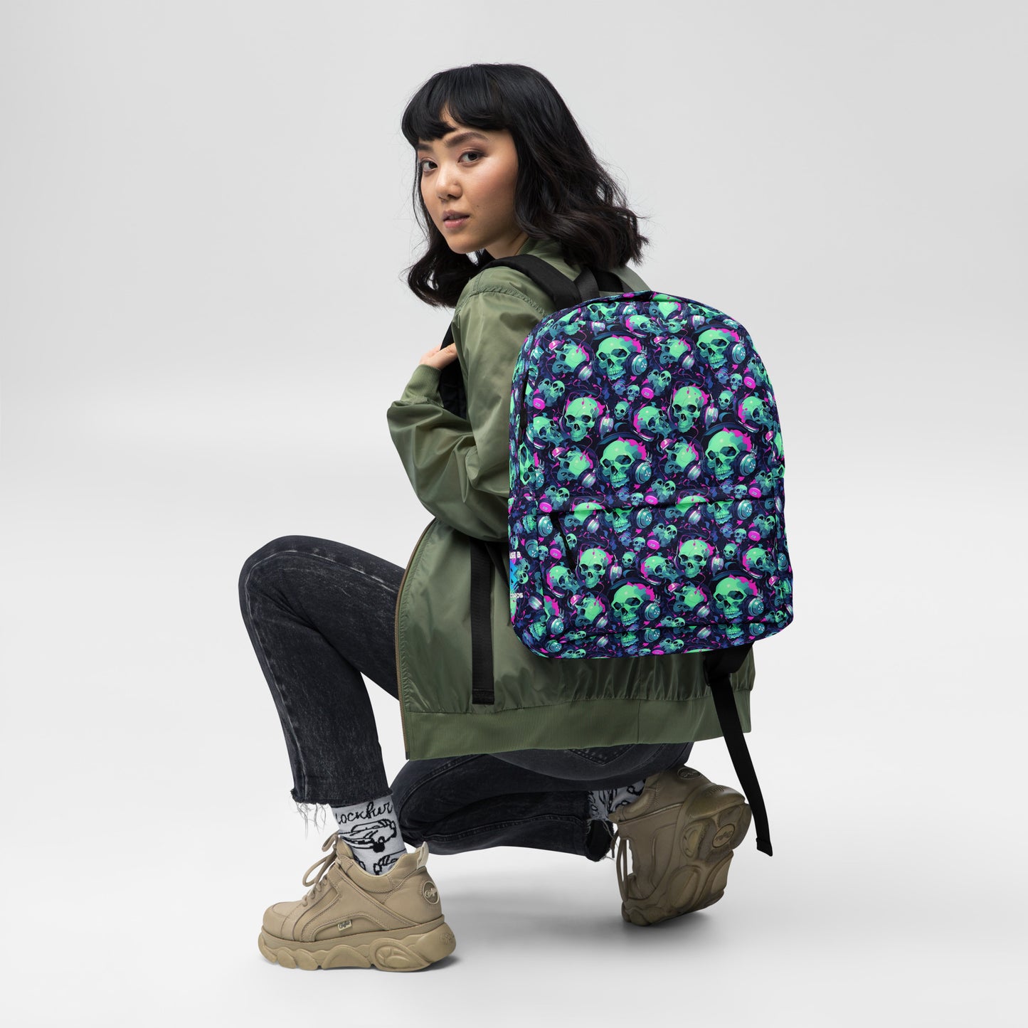 Neon Skulls Backpack