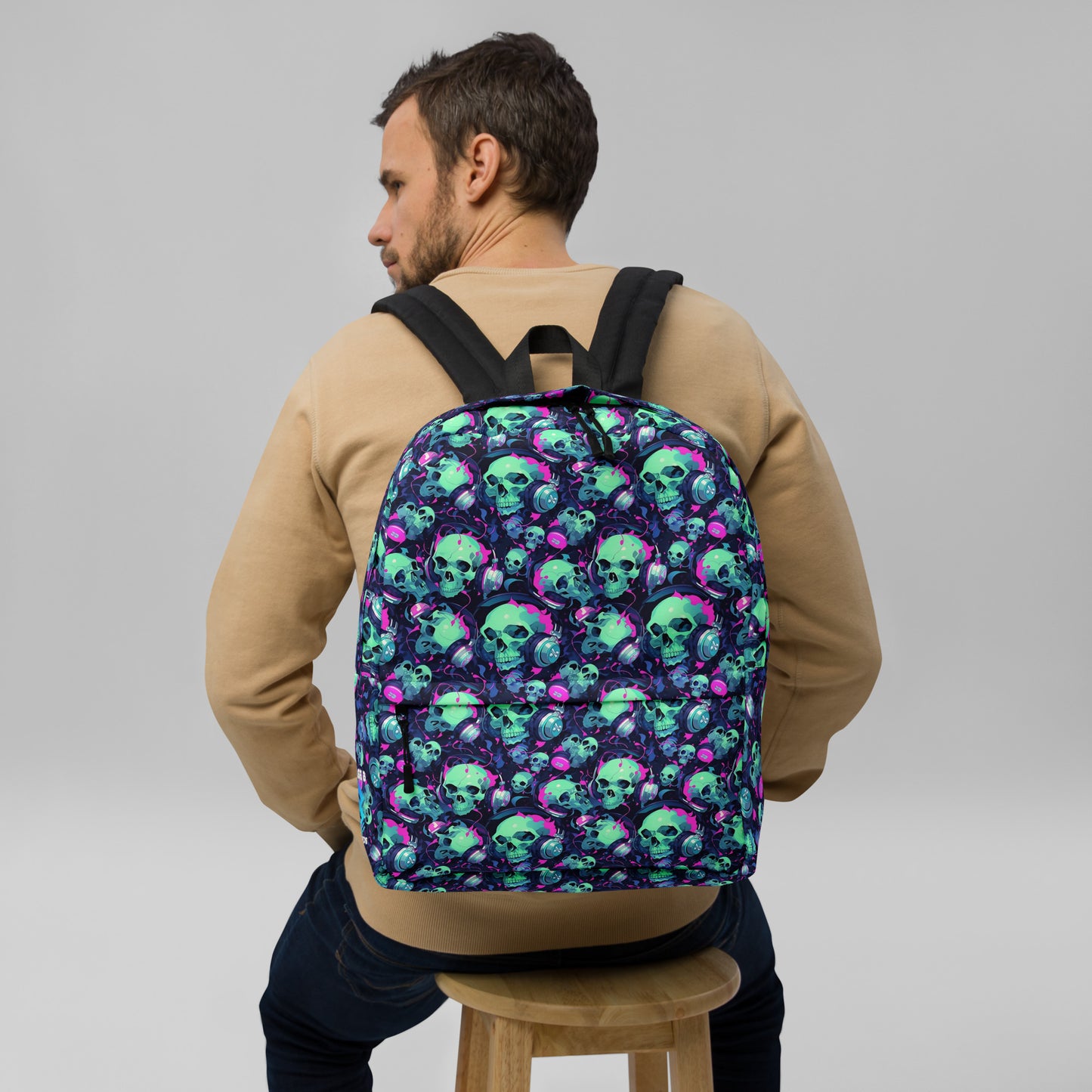 Neon Skulls Backpack