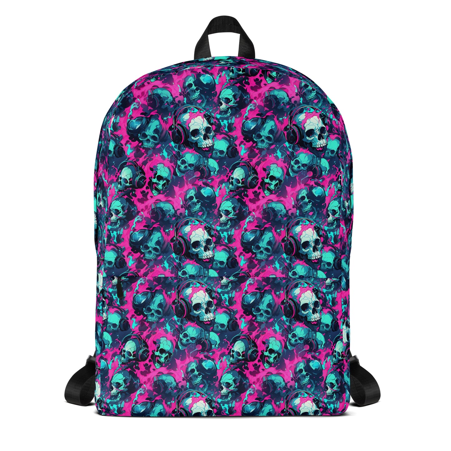 Pink Neon Skulls Backpack