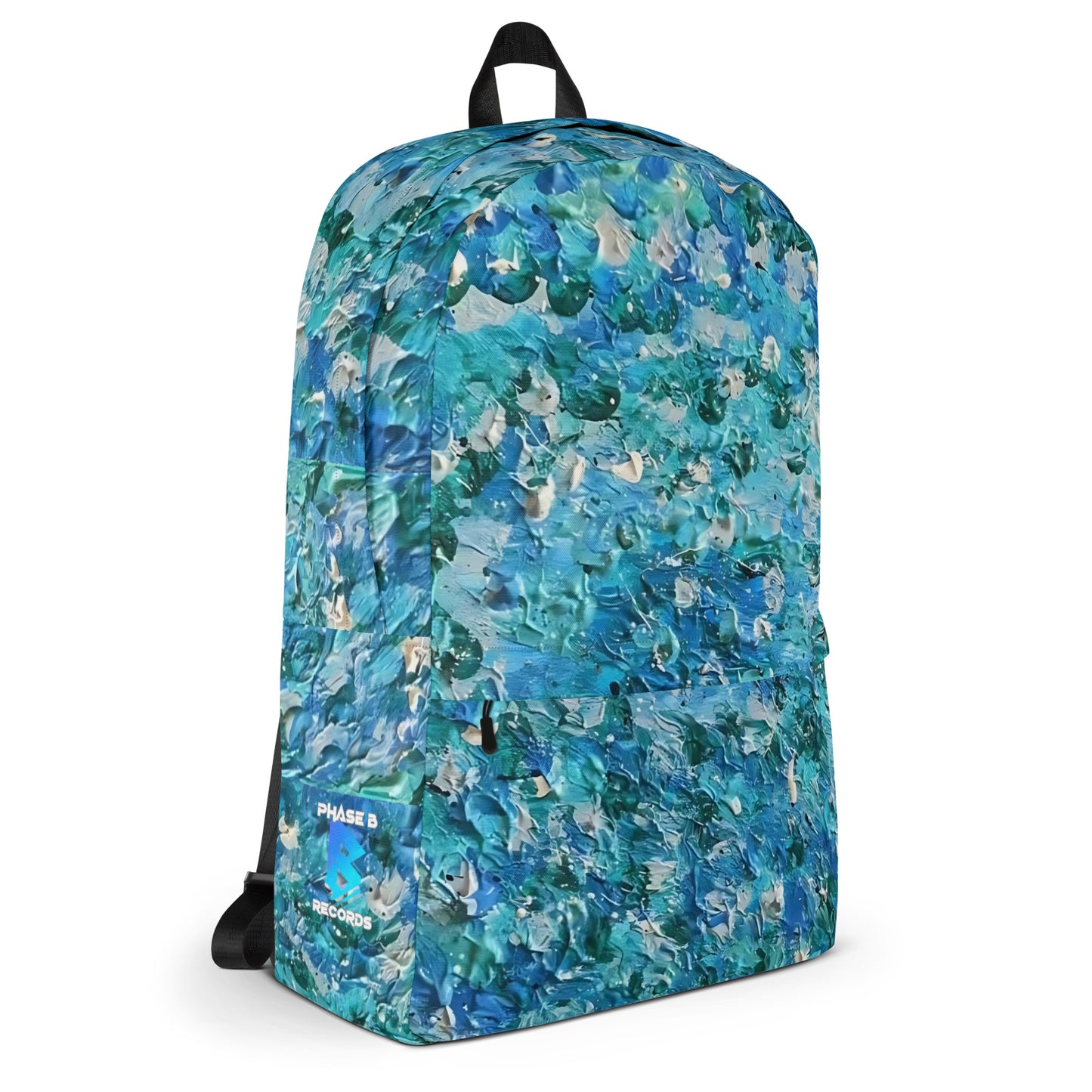 Abstract Blues Backpack – Free Delivery! Rock / Metal / Gothic / EDM / Clubwear - Alternative Apparel Only from Phase B Records.