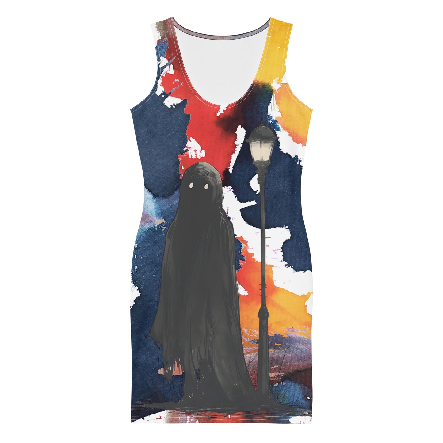 Ghost Abstract Bodycon dress