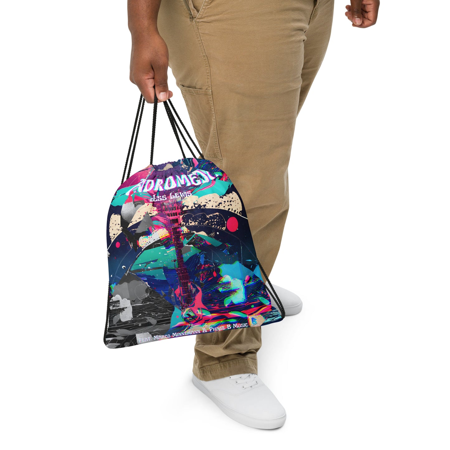 Jess Lewis Andromeda Drawstring bag- Free Delivery! Rock / Mathrock / Progressive / Jazz Fusion - Alternative Apparel and Merch Only from Phase B Records.