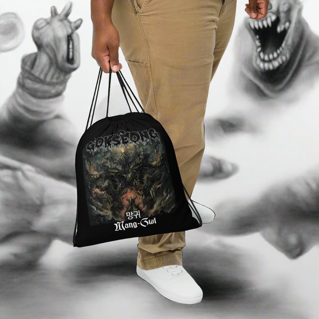Gokseong Mang-Gwi Drawstring bag - Free Delivery! Rock / Metal / Alternative - Alternative Apparel and Merch Only from Phase B Records.