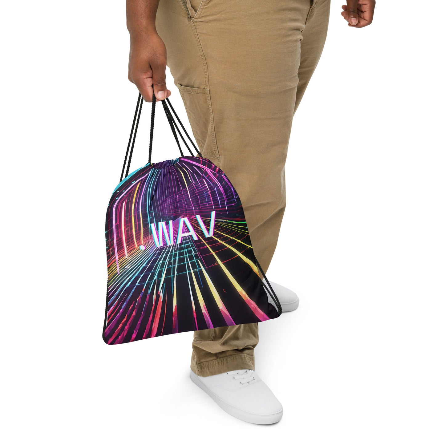 .WAV Drawstring bag - Free Delivery! Rock / Metal / Electronic / EDM / Underground - Alternative Apparel and Merch Only from Phase B Records.