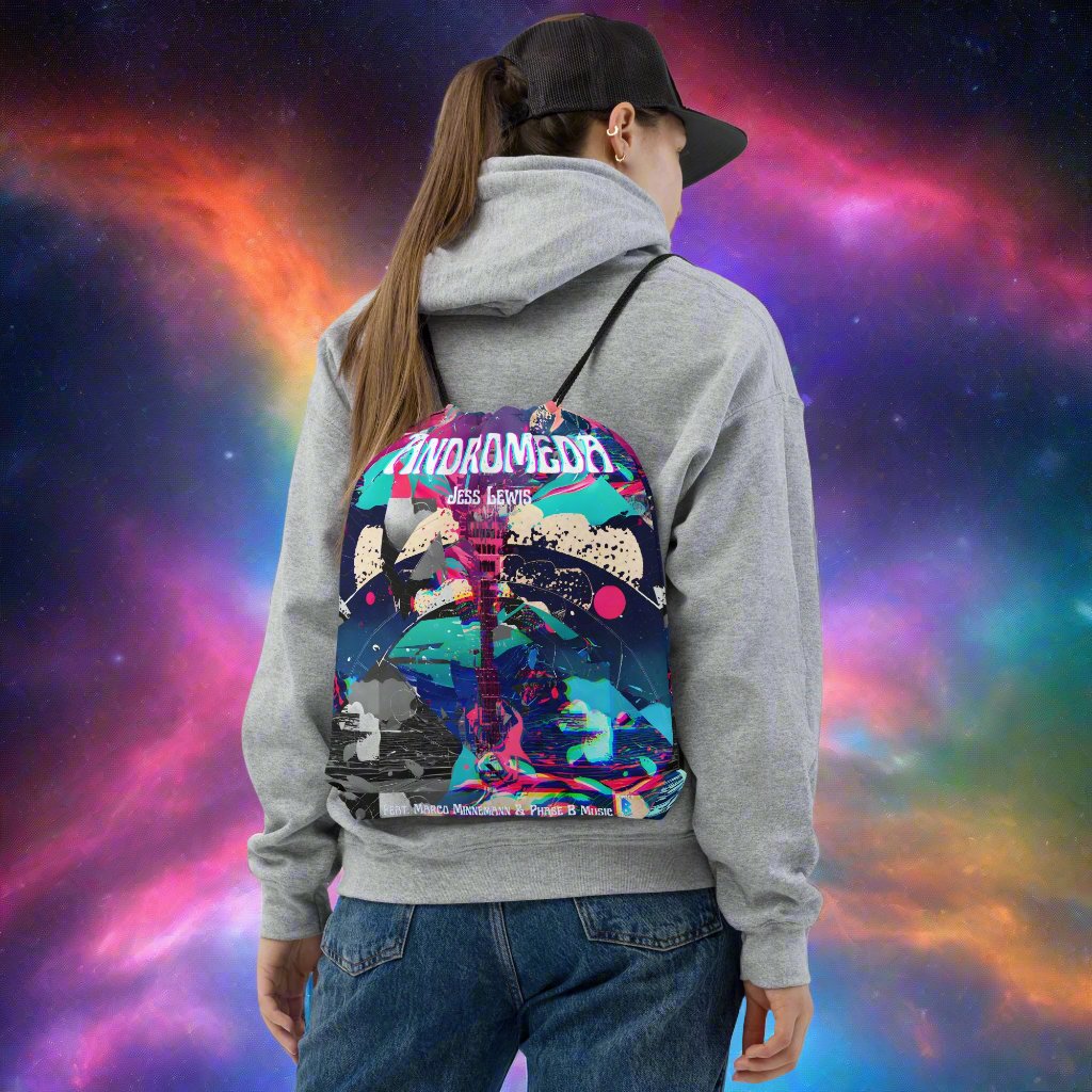 Jess Lewis Andromeda Drawstring bag- Free Delivery! Rock / Mathrock / Progressive / Jazz Fusion - Alternative Apparel and Merch Only from Phase B Records.
