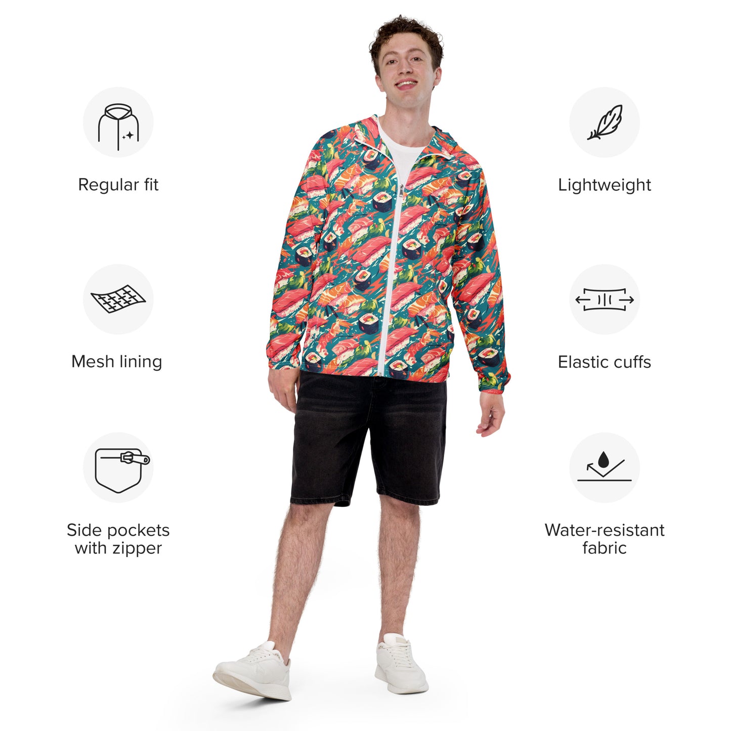 Sushi Men’s windbreaker
