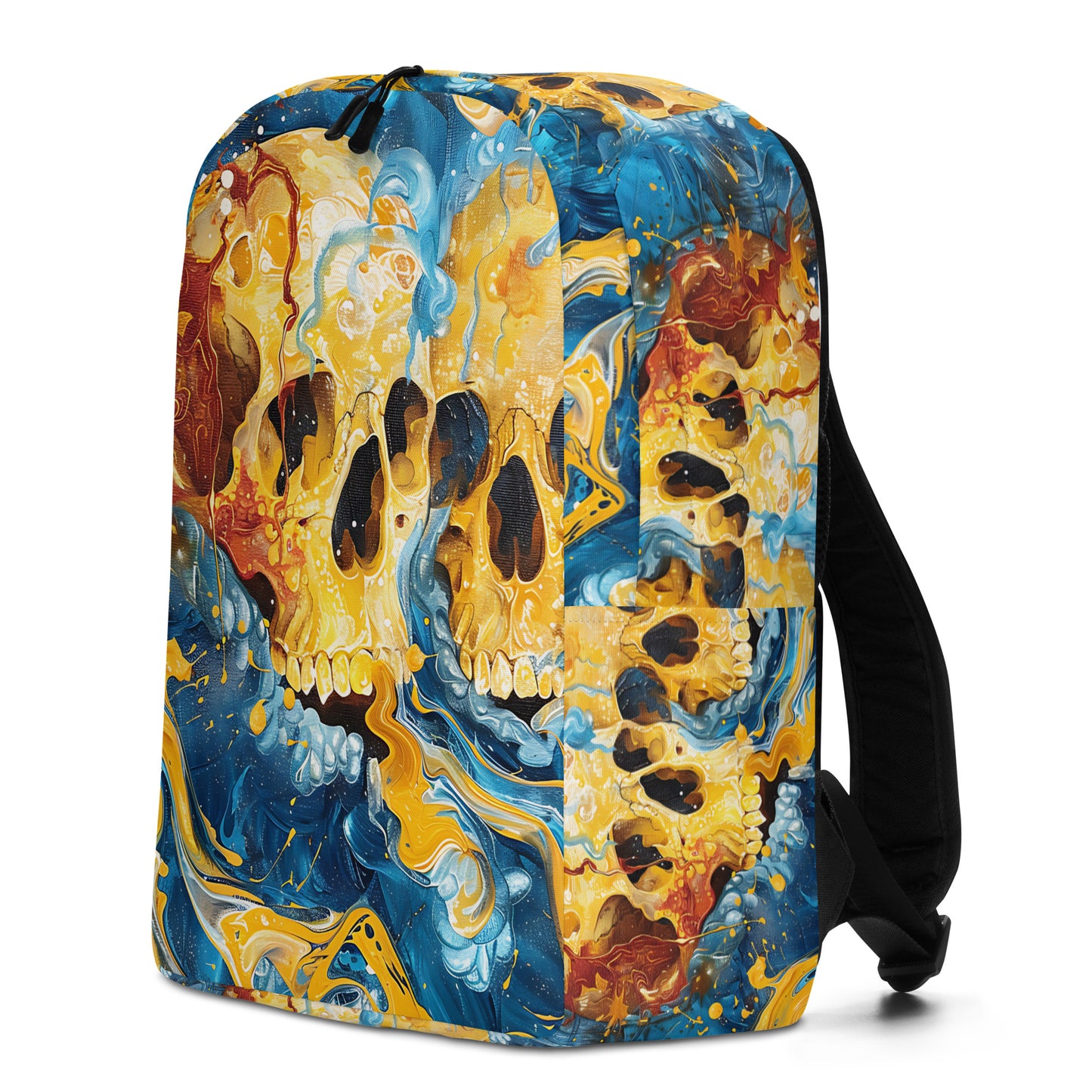 Painted Skull Minimalist Backpack