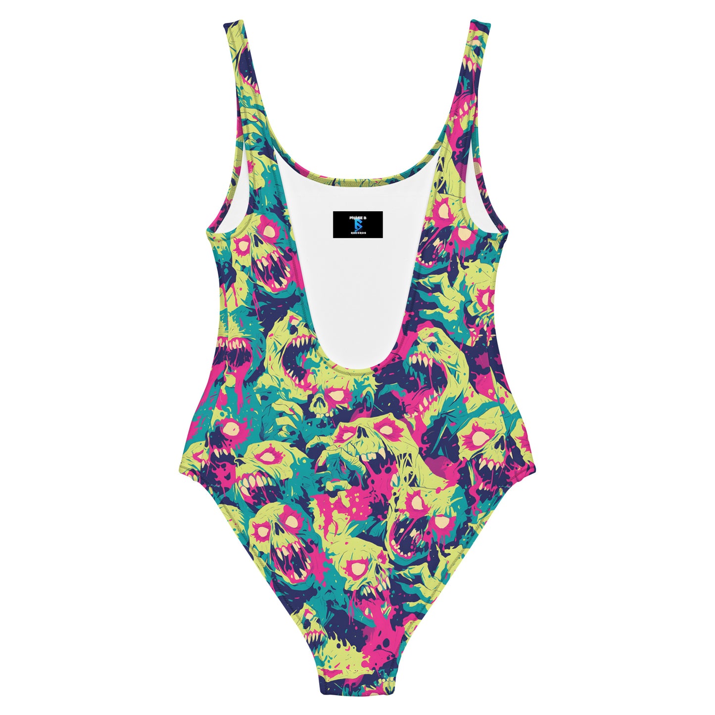 Cartoon Zombie One-Piece Swimsuit