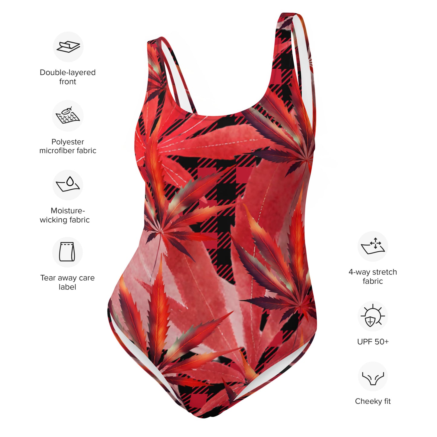 Weed One-Piece Swimsuit