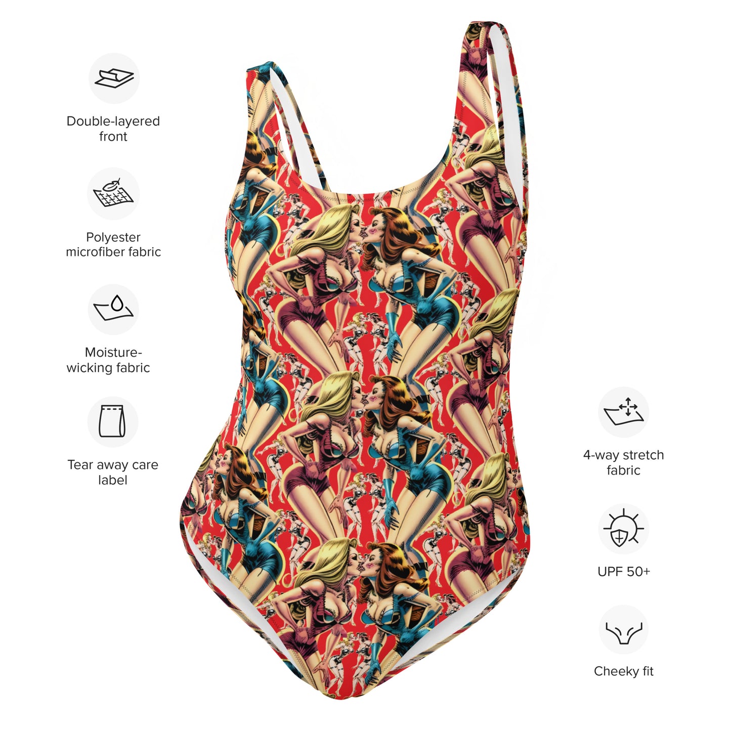 Retro Space Girls Pin up Swimsuit
