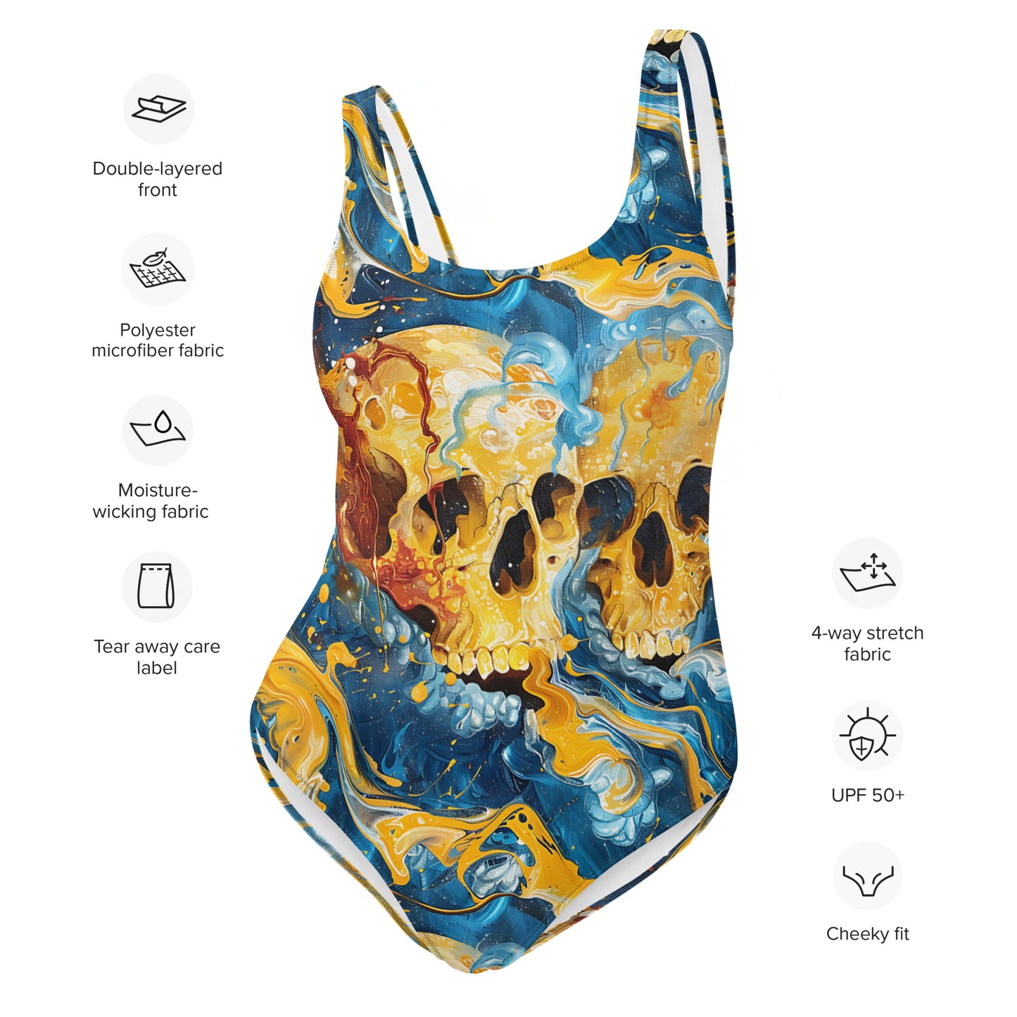 Gold Skull Swimsuit