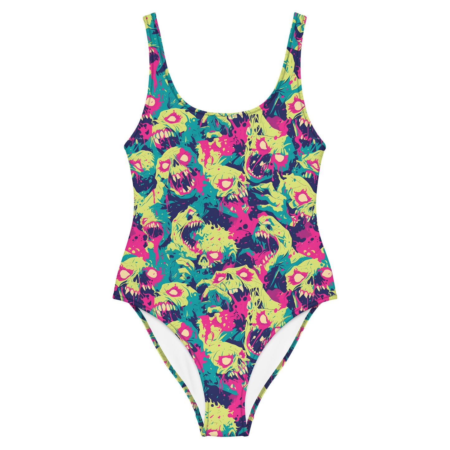 Cartoon Zombie One-Piece Swimsuit