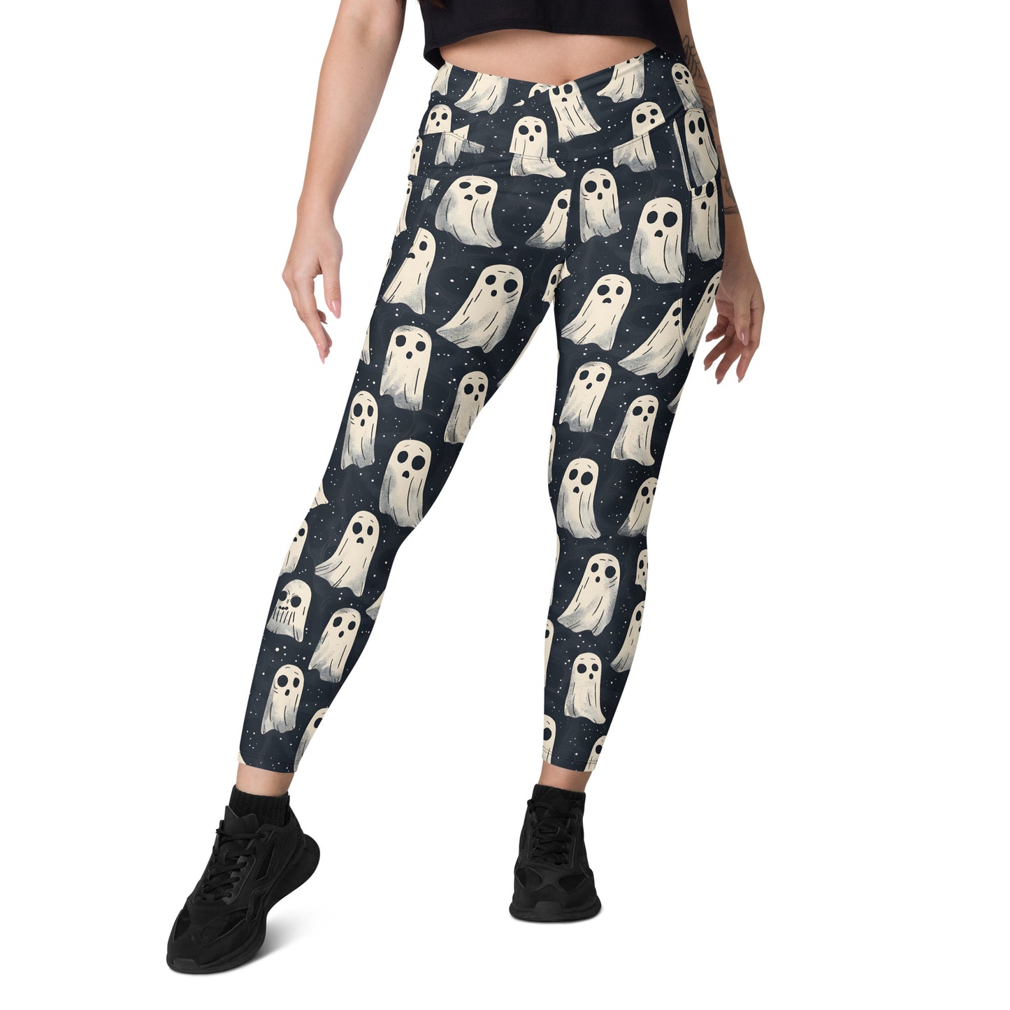 Ghosts Crossover leggings with pockets