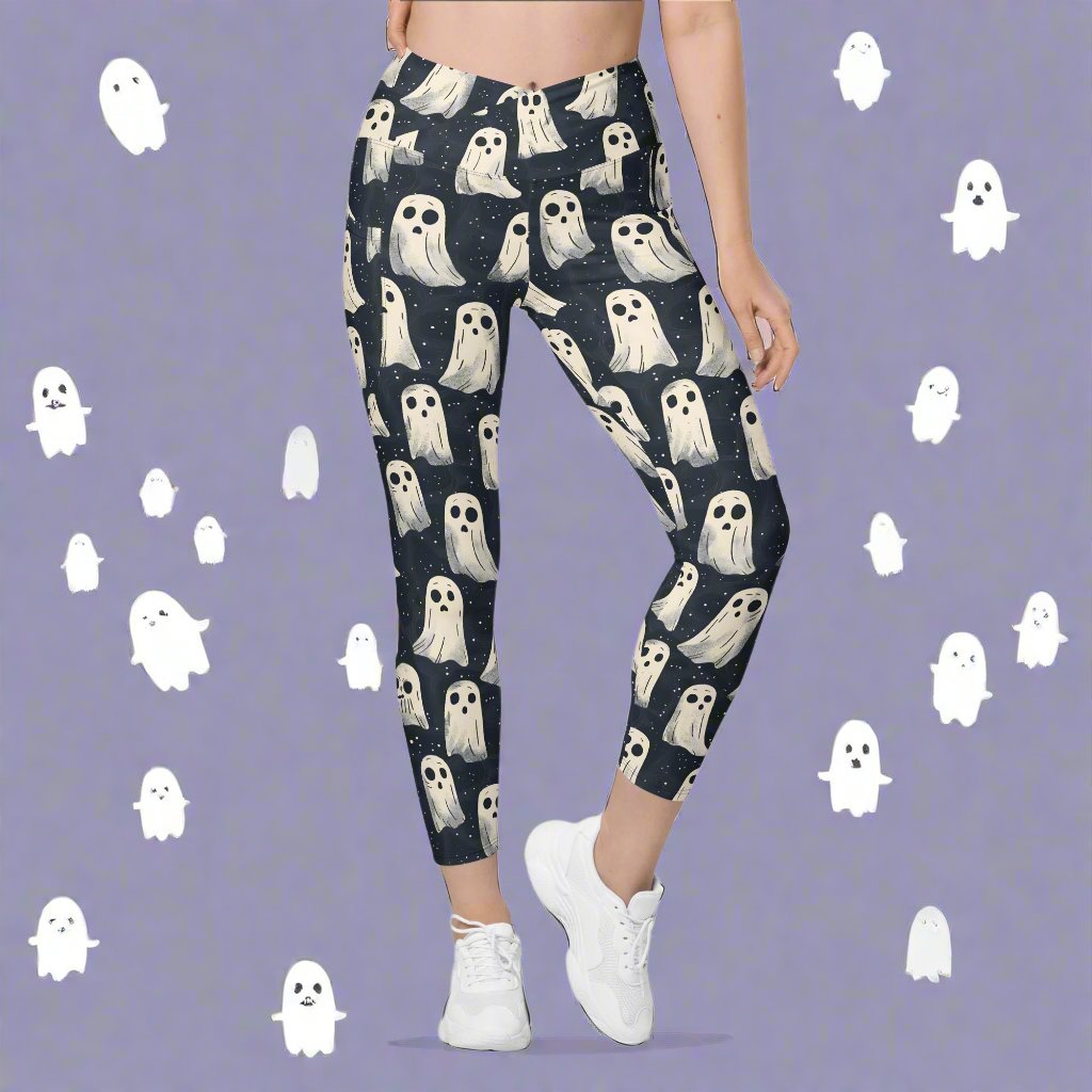 Ghosts Crossover leggings with pockets