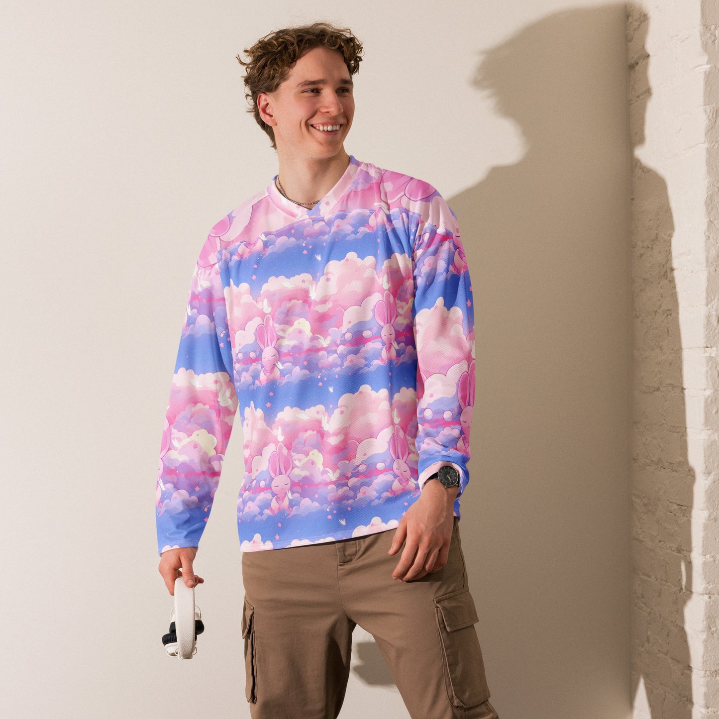 Bunny Clouds Recycled hockey fan jersey