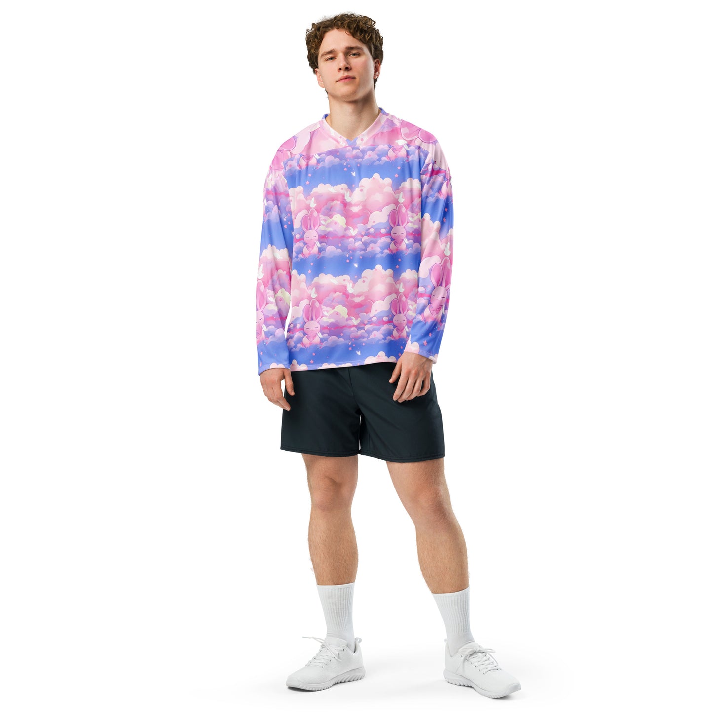 Bunny Clouds Recycled hockey fan jersey