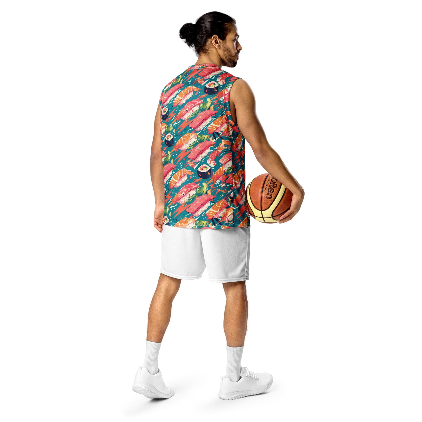 Sushi Recycled unisex basketball jersey
