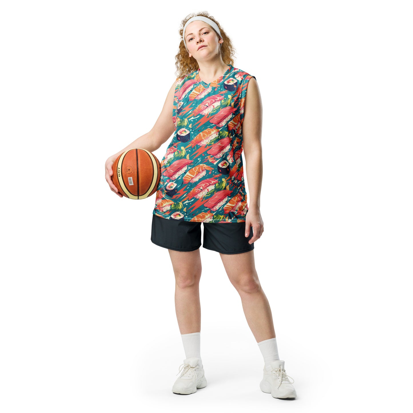 Sushi Recycled unisex basketball jersey