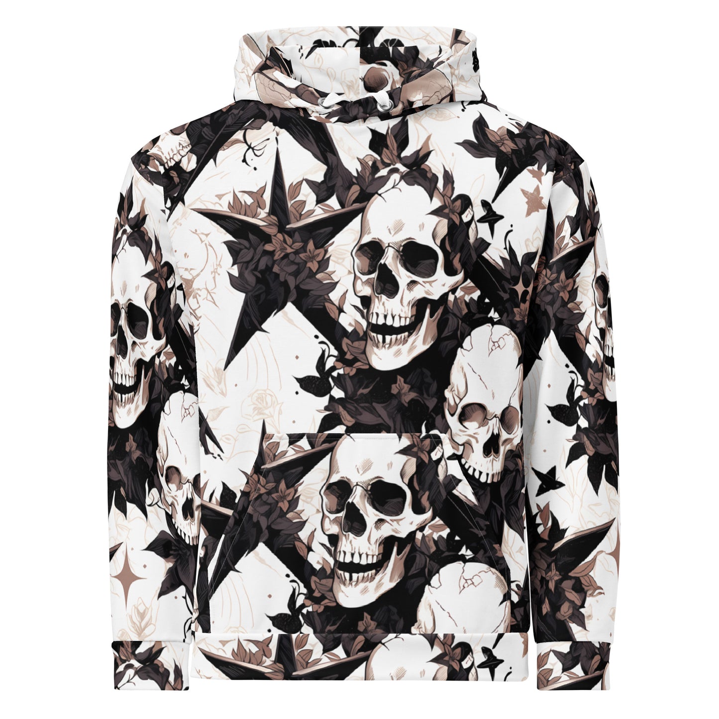 Black Star Skulls Unisex Hoodie