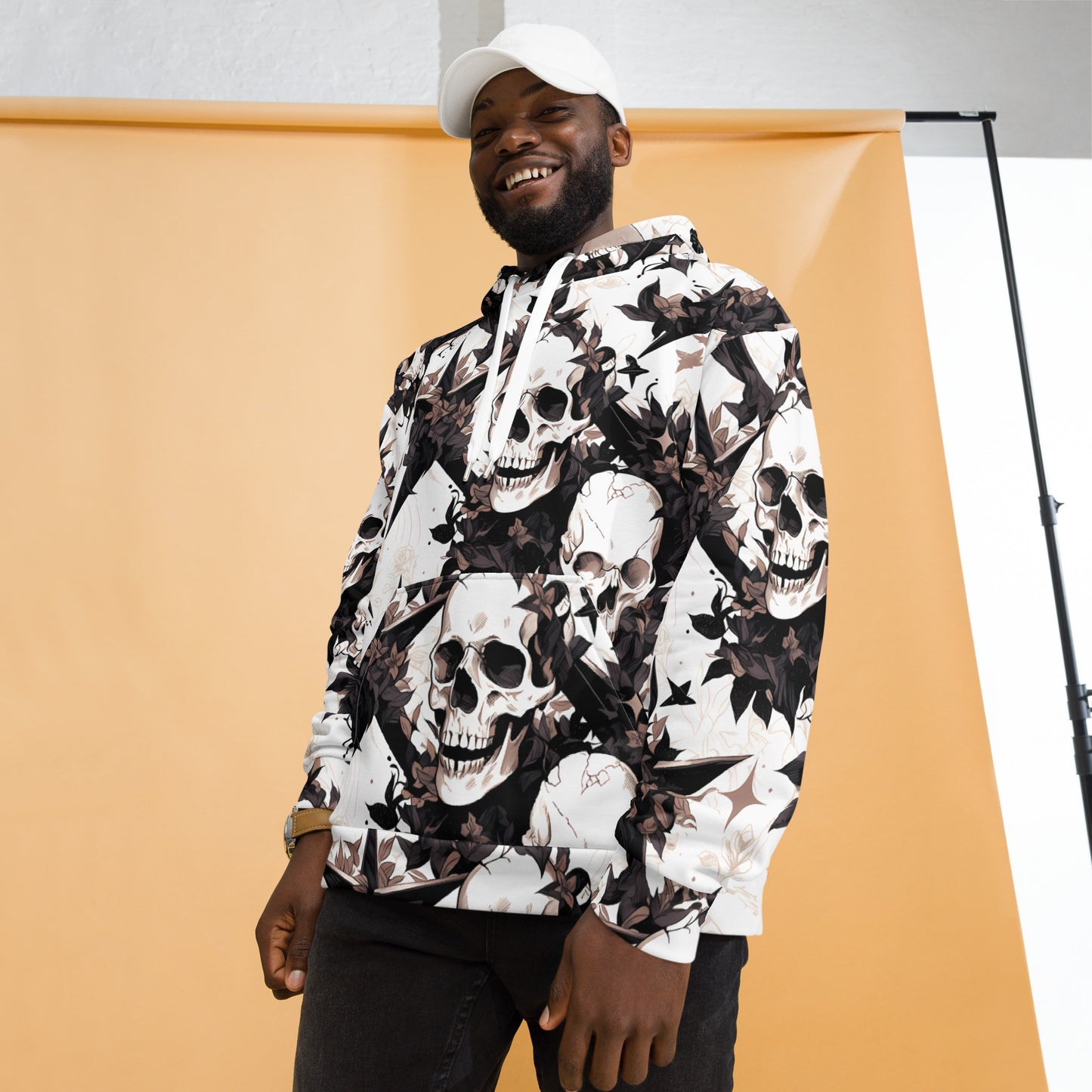 Black Star Skulls Unisex Hoodie